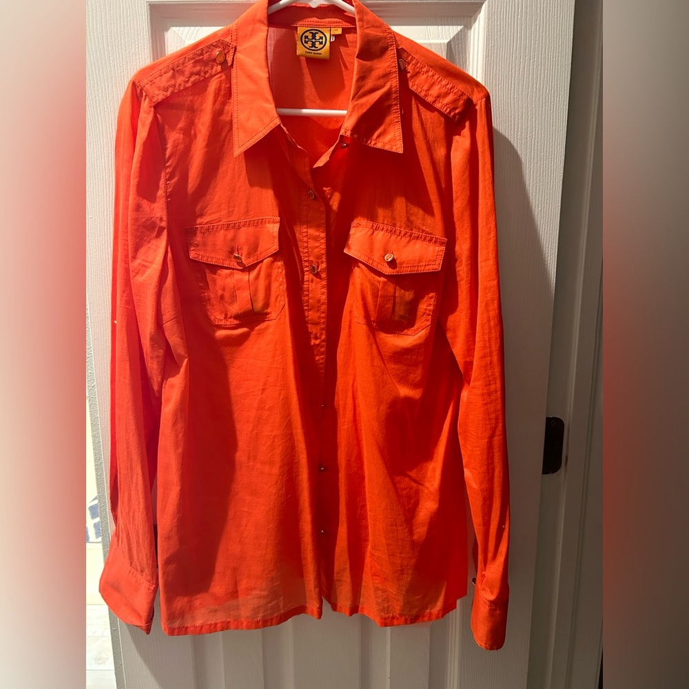 Tory Burch button down shirt size 14